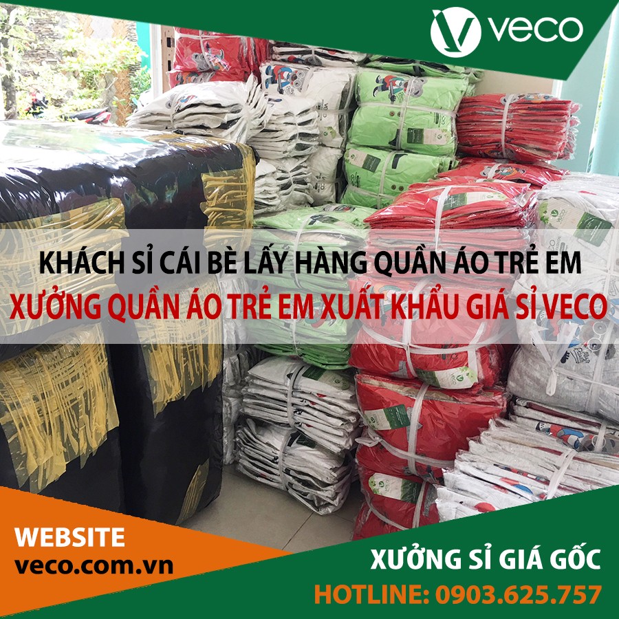 Xưởng may quần áo trẻ em xuất khẩu giá sỉ Veco